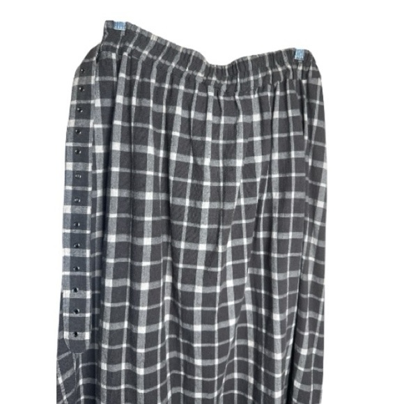 TOV Holy Los Angeles Plaid Patchwork Maxi Skirt Large - Picture 7 of 8